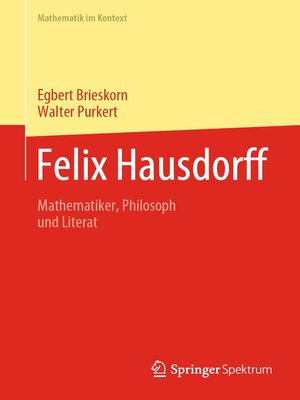 cover image of Felix Hausdorff